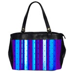 Warped Stripy Dots Oversize Office Handbag (2 Sides) Front