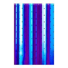 Warped Stripy Dots Shower Curtain 48  X 72  (small) 