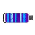 Warped Stripy Dots Portable USB Flash (Two Sides) Back