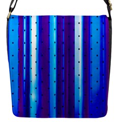 Warped Stripy Dots Flap Closure Messenger Bag (s) by essentialimage365