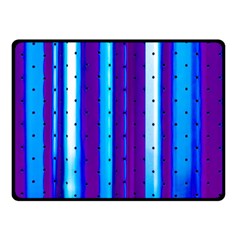 Warped Stripy Dots Double Sided Fleece Blanket (small)  by essentialimage365