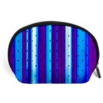 Warped Stripy Dots Accessory Pouch (Large) Front