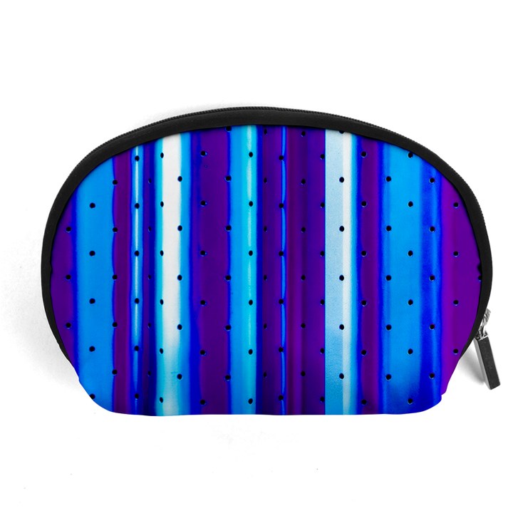 Warped Stripy Dots Accessory Pouch (Large)