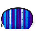 Warped Stripy Dots Accessory Pouch (Large) Back