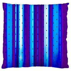 Warped Stripy Dots Large Flano Cushion Case (two Sides) by essentialimage365