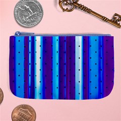 Warped Stripy Dots Large Coin Purse by essentialimage365