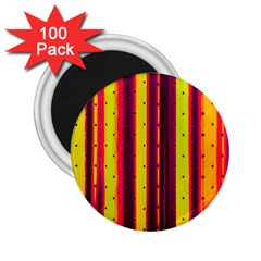 Warped Stripy Dots 2 25  Magnets (100 Pack)  by essentialimage365