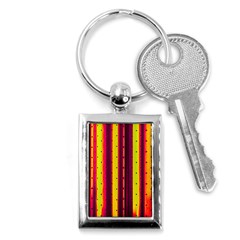 Warped Stripy Dots Key Chain (rectangle) by essentialimage365