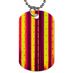 Warped Stripy Dots Dog Tag (two Sides) by essentialimage365