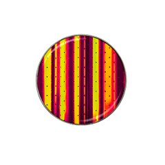 Warped Stripy Dots Hat Clip Ball Marker by essentialimage365