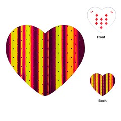 Warped Stripy Dots Playing Cards Single Design (heart) by essentialimage365