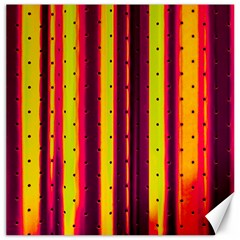 Warped Stripy Dots Canvas 16  X 16  by essentialimage365