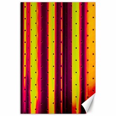 Warped Stripy Dots Canvas 24  X 36  by essentialimage365