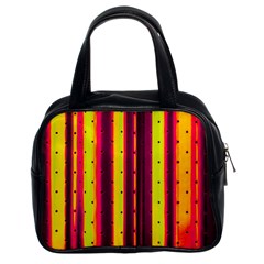 Warped Stripy Dots Classic Handbag (two Sides) by essentialimage365