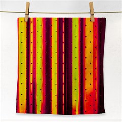 Warped Stripy Dots Face Towel by essentialimage365