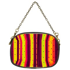 Warped Stripy Dots Chain Purse (one Side) by essentialimage365