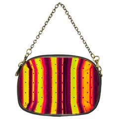 Warped Stripy Dots Chain Purse (two Sides) by essentialimage365