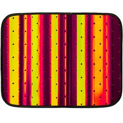 Warped Stripy Dots Fleece Blanket (mini) by essentialimage365