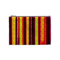 Warped Stripy Dots Cosmetic Bag (medium) by essentialimage365