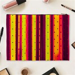 Warped Stripy Dots Cosmetic Bag (XL) Back