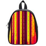 Warped Stripy Dots School Bag (Small) Front