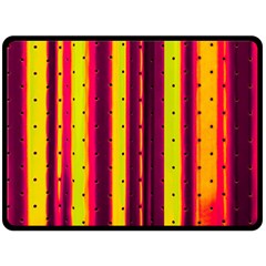 Warped Stripy Dots Fleece Blanket (large)  by essentialimage365