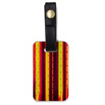 Warped Stripy Dots Luggage Tag (one side) Front