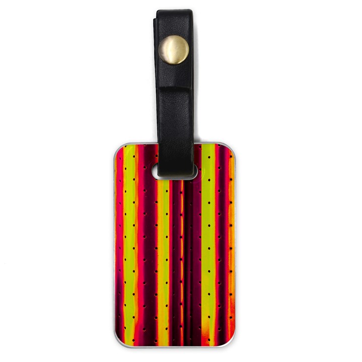 Warped Stripy Dots Luggage Tag (one side)