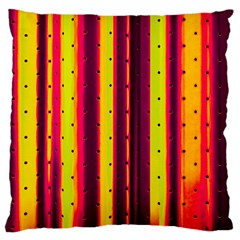 Warped Stripy Dots Large Cushion Case (one Side) by essentialimage365