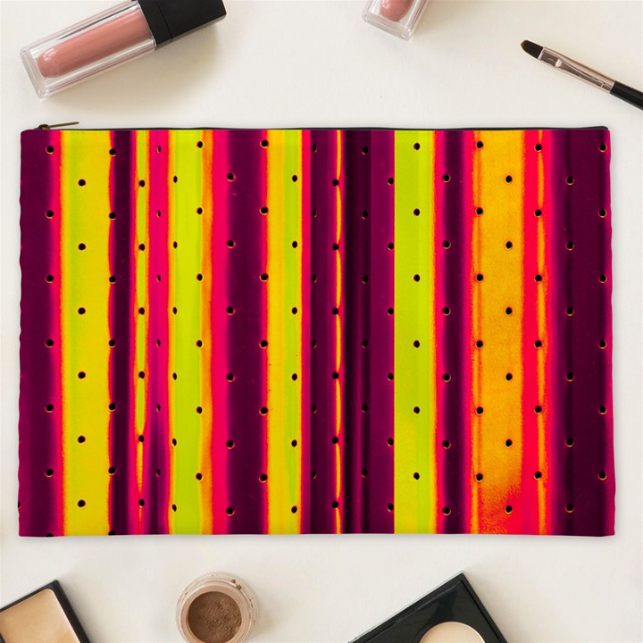 Warped Stripy Dots Cosmetic Bag (XXL)