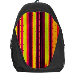 Warped Stripy Dots Backpack Bag by essentialimage365