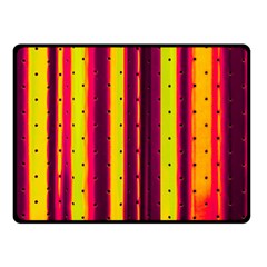 Warped Stripy Dots Double Sided Fleece Blanket (small)  by essentialimage365