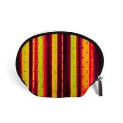 Warped Stripy Dots Accessory Pouch (small) by essentialimage365