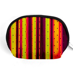 Warped Stripy Dots Accessory Pouch (medium) by essentialimage365