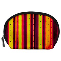 Warped Stripy Dots Accessory Pouch (large) by essentialimage365