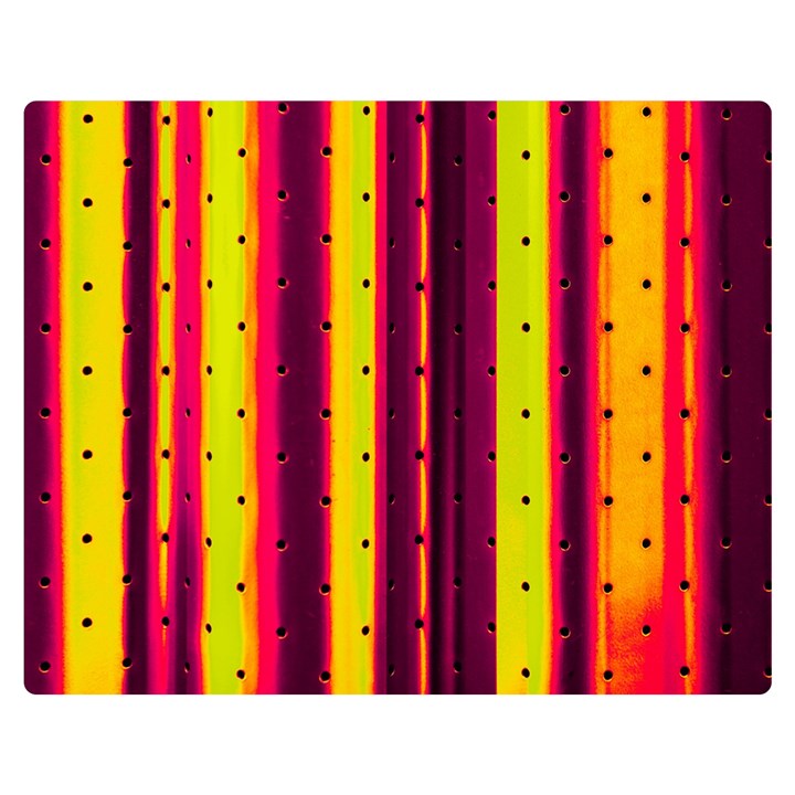 Warped Stripy Dots Double Sided Flano Blanket (Medium) 