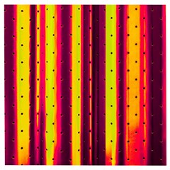 Warped Stripy Dots Wooden Puzzle Square