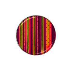 Warped Stripy Dots Hat Clip Ball Marker