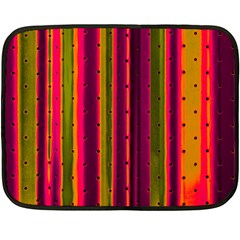 Warped Stripy Dots Fleece Blanket (mini)