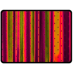 Warped Stripy Dots Double Sided Fleece Blanket (large) 