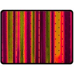 Warped Stripy Dots Double Sided Fleece Blanket (Large)  80 x60  Blanket Front