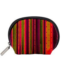 Warped Stripy Dots Accessory Pouch (small) by essentialimage365