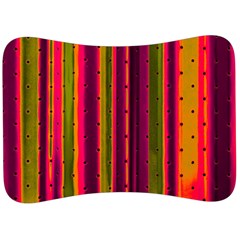 Warped Stripy Dots Velour Seat Head Rest Cushion by essentialimage365