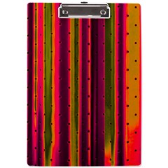 Warped Stripy Dots A4 Clipboard by essentialimage365