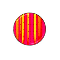 Warped Stripy Dots Hat Clip Ball Marker by essentialimage365