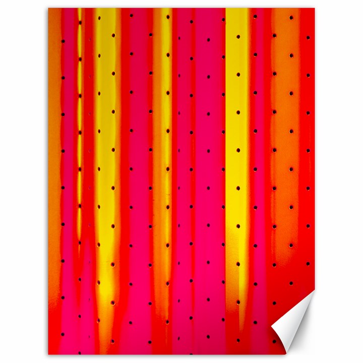 Warped Stripy Dots Canvas 12  x 16 