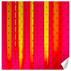 Warped Stripy Dots Canvas 16  X 16  by essentialimage365