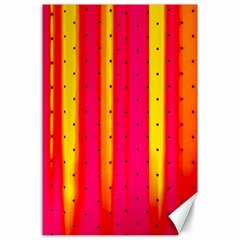 Warped Stripy Dots Canvas 24  X 36  by essentialimage365