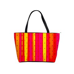 Warped Stripy Dots Classic Shoulder Handbag by essentialimage365