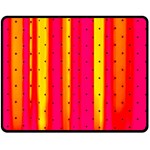 Warped Stripy Dots Fleece Blanket (Medium)  60 x50  Blanket Front